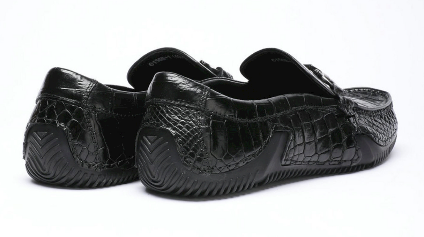The Flex Driving Crocodile Loafer
