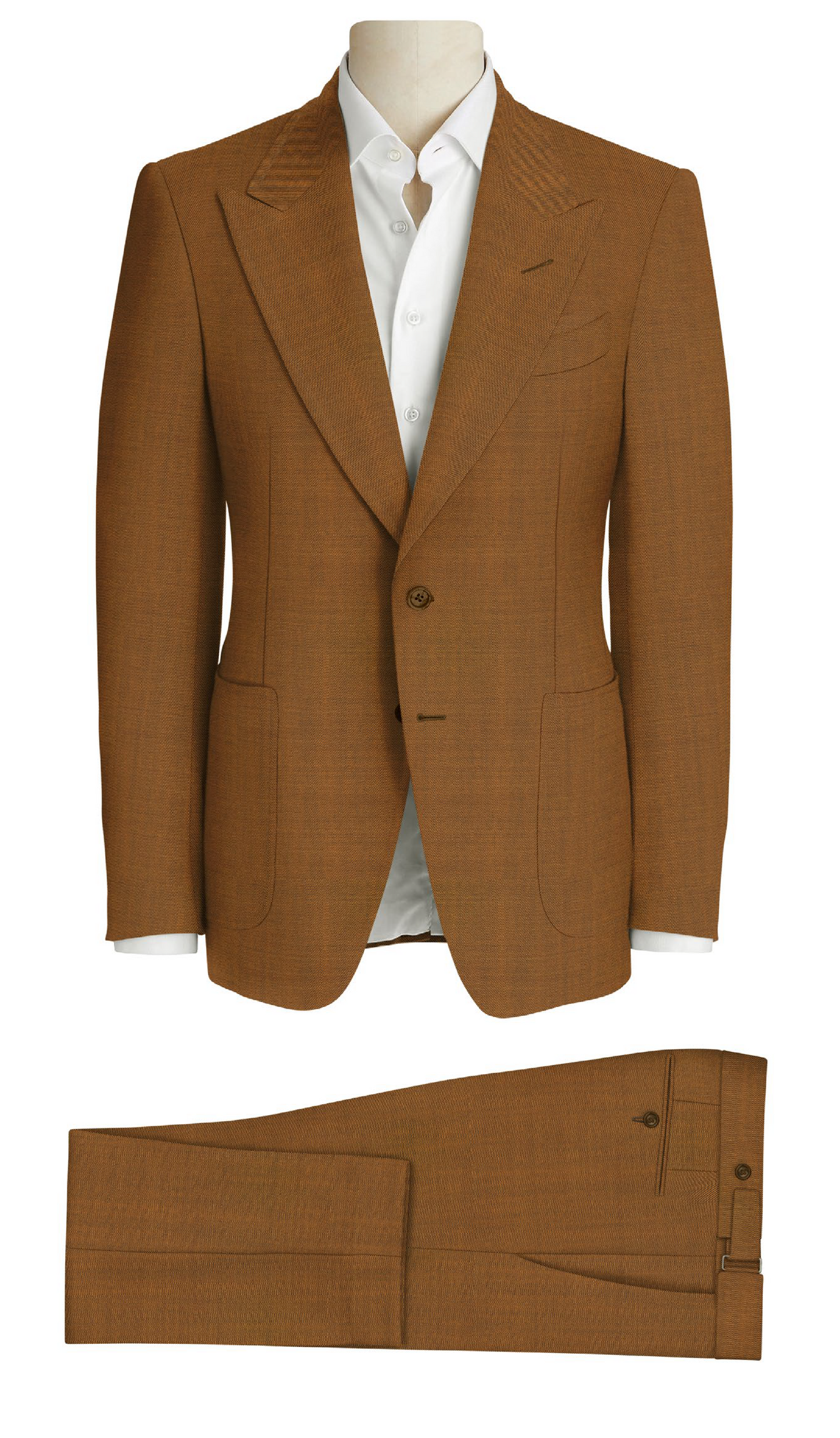 2 Piece Suit Burnt Orange Melange 952-06