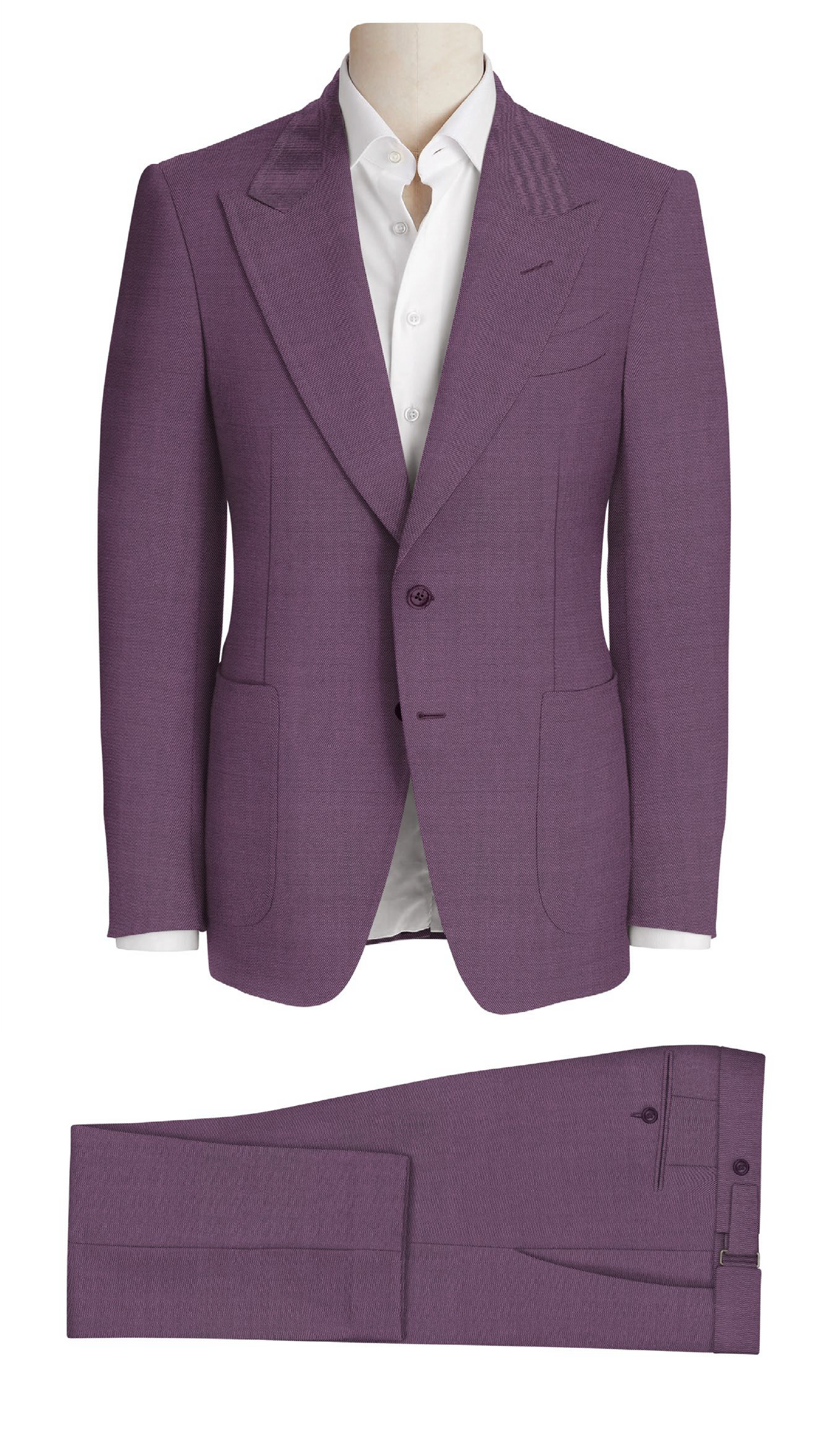 2 Piece Suit Deep Purple Melange 952-09