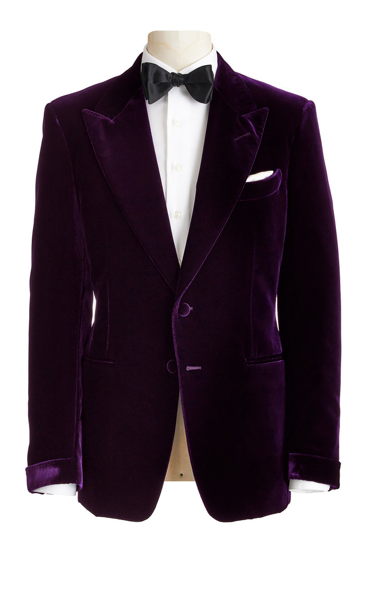 Dinner Jacket Velvet Eggplant Purple 921-02
