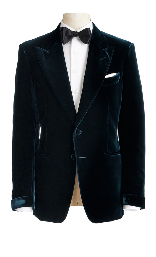 Dinner Jacket Velvet Prussian Blue 921-04