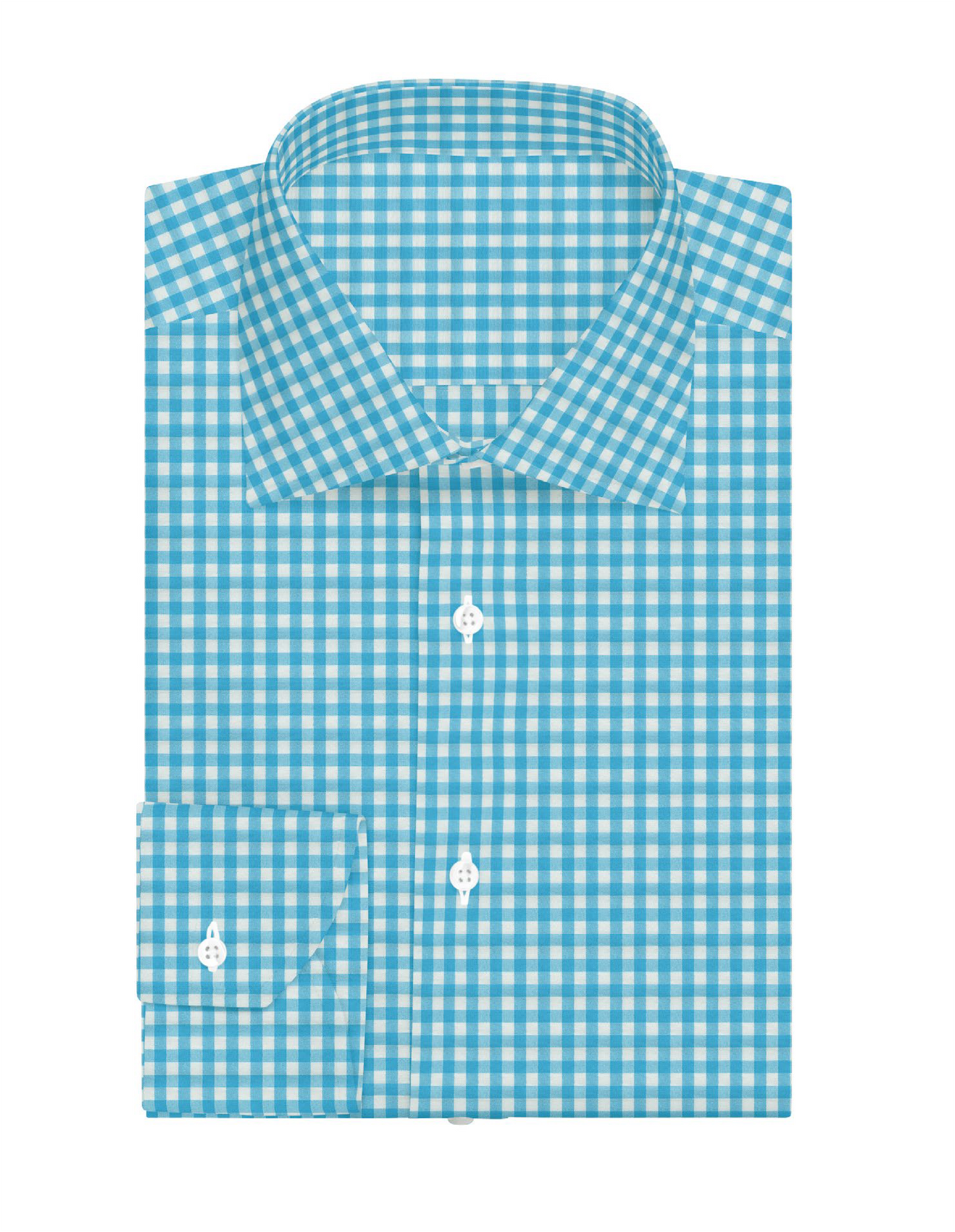 Dress Shirt Light Blue Plaid 6311