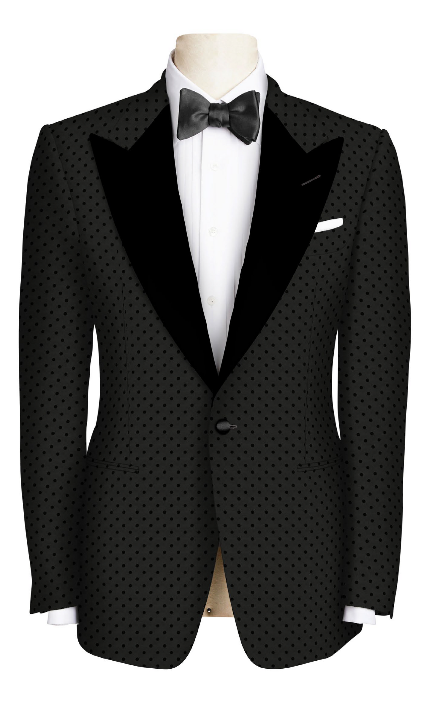 Dinner Jacket Black on Black Applique 2 979-03