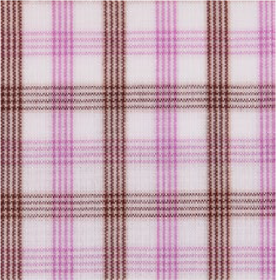 Dress Shirt Brown and Light Purple Plaid 6369