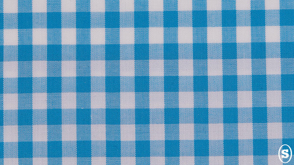 Dress Shirt Light Blue Plaid 6311