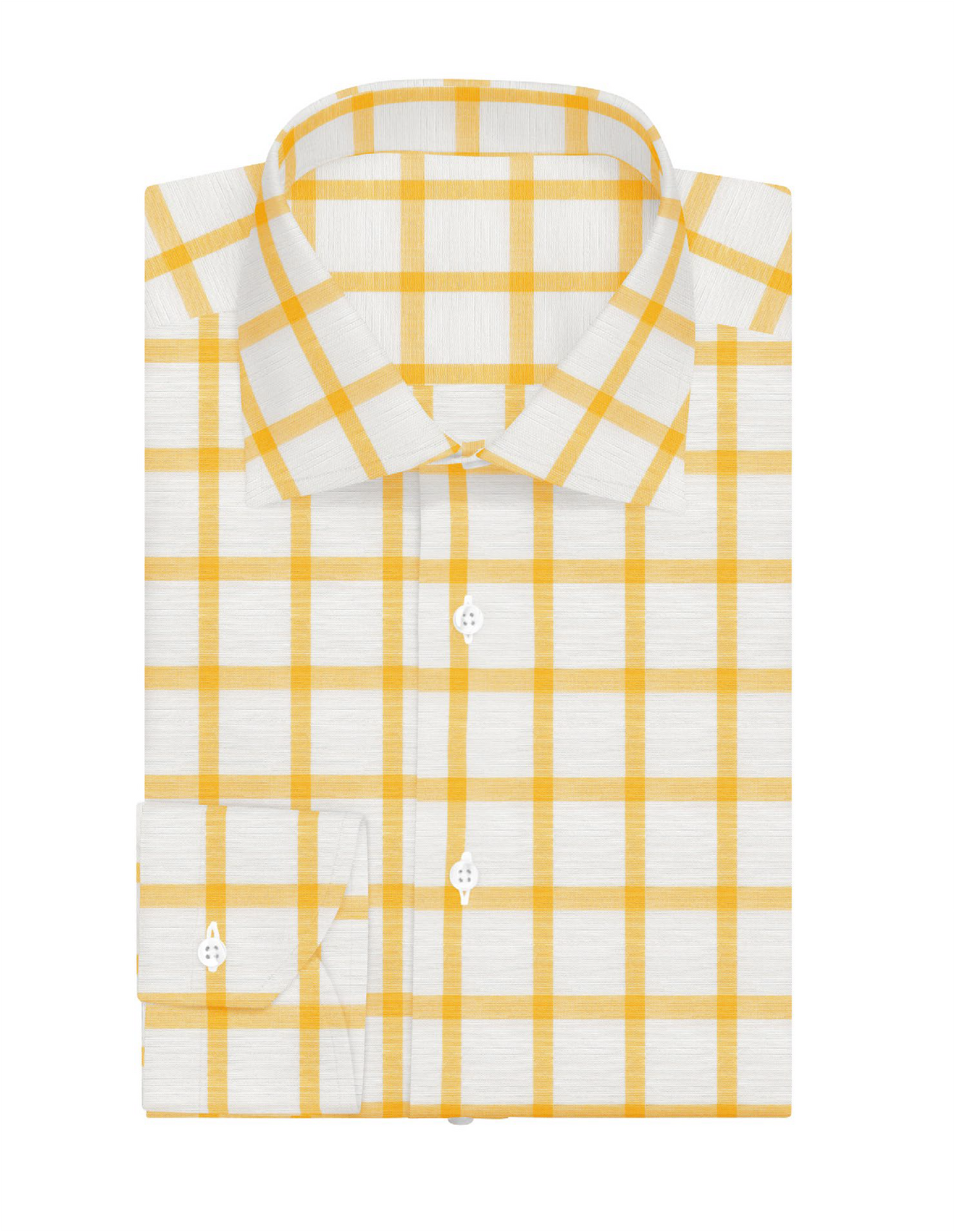 Dress Shirt Yellow Plaid 6353